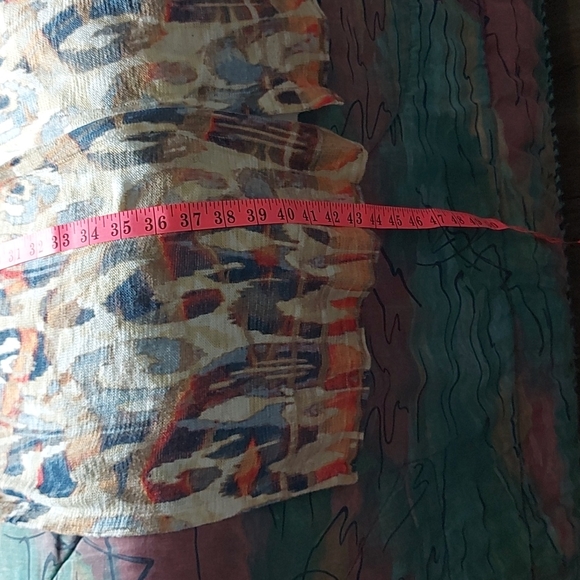 Chico's size 2 long cardigan in southwest pattern - Picture 5 of 6